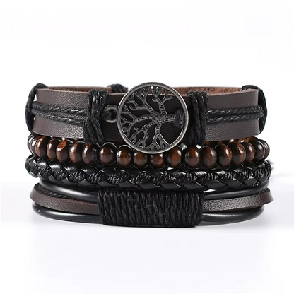 Tree of Life Men’s Bracelet Set