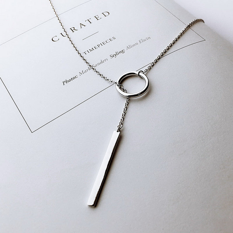 Minimalist Round Pendant Necklace